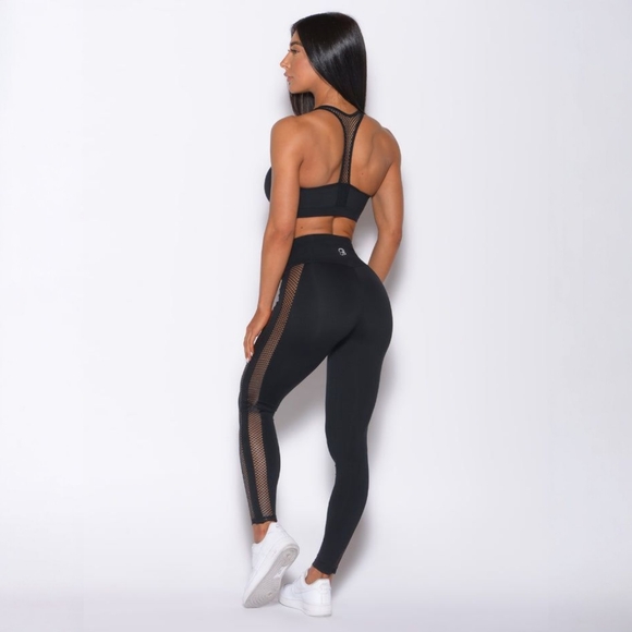 Bombshell Sportswear Pants - Bombshell Sportswear Black Mesh Leggings